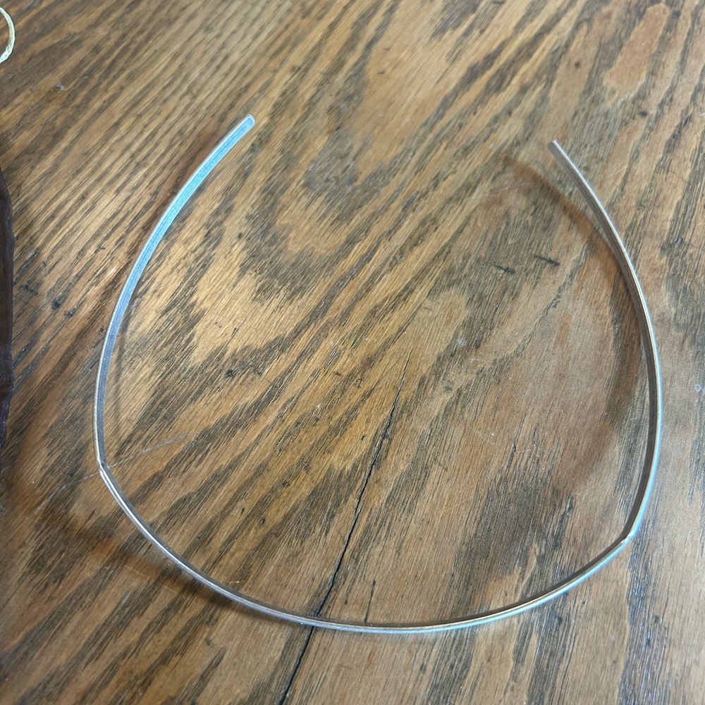 Minimalist Silver Metal Headband